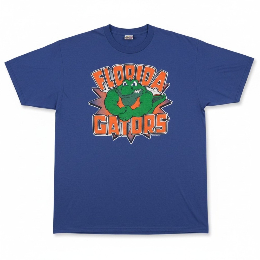 Vintage 90s Florida Gators Shirt Mens XL Blue Albert Gator 1994 Rella Tee UF USA